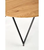 ROUND TABLE MOZAMBIK, TOP - GOLDEN OAK, LEGS - BLACK order