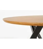 ROUND TABLE MOZAMBIK, TOP - GOLDEN OAK, LEGS - BLACK order