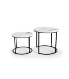 OREO COFFEE TABLES, SET OF 2 PCS. WHITE MARBLE / BLACK order