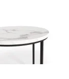 OREO COFFEE TABLES, SET OF 2 PCS. WHITE MARBLE / BLACK order