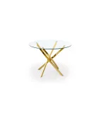 ROUND TABLE RAYMOND, TOP - TRANSPARENT, LEGS - GOLD order