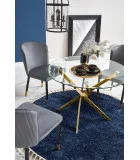 ROUND TABLE RAYMOND, TOP - TRANSPARENT, LEGS - GOLD order