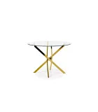 ROUND TABLE RAYMOND, TOP - TRANSPARENT, LEGS - GOLD order