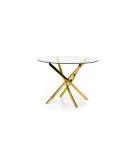 ROUND TABLE RAYMOND, TOP - TRANSPARENT, LEGS - GOLD order