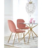 ROUND TABLE RONDO, TOP - TRANSPARENT, LEGS - GOLD order