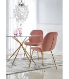 ROUND TABLE RONDO, TOP - TRANSPARENT, LEGS - GOLD order