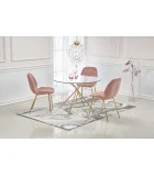 ROUND TABLE RONDO, TOP - TRANSPARENT, LEGS - GOLD order