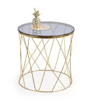 COFFEE TABLE SELENA, FRAME - GOLD, GLASS - SMOKE order