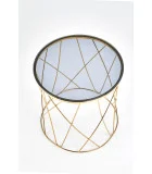 COFFEE TABLE SELENA, FRAME - GOLD, GLASS - SMOKE order