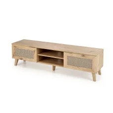 BORNEO RTV-1 TV STAND, ARTISAN OAK / BLACK