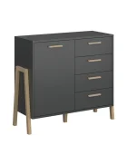 Chest of drawers BELLE KOM 1D4S ВМВ, anthracite order