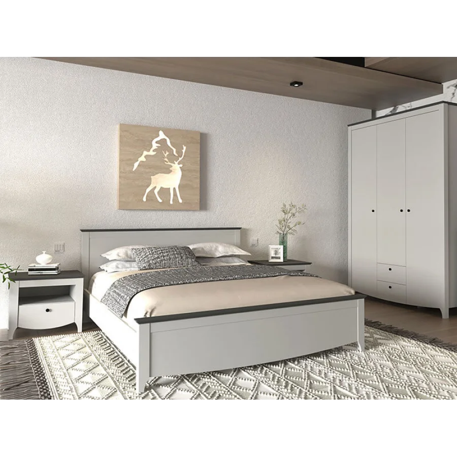 Bedroom KARINA, ash / anthracite order