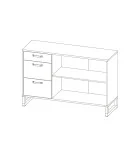 Chest of drawers 2D / 3SH Bari order