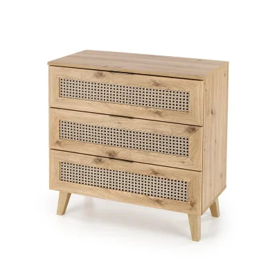 BORNEO KM-2 CHEST, ARTISAN OAK / BLACK