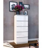 Chest of drawers 500х376х1170 mm Bright MDF white gloss order