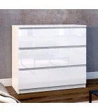 Chest of drawers 800х376х730 mm Bright MDF white gloss order