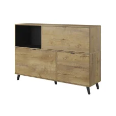 NEST KM-1 CHEST COLOR: LEFKAS OAK / BLACK