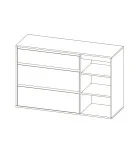 Chest of drawers 1D / 3SH Nitro order