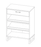 Chest of drawers 2D / 1SH Bari order