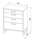 Chest of drawers 4W Barry order