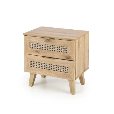 BORNEO SN-1 NIGHT STAND, ARTISAN OAK / BLACK