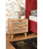 BORNEO SN-1 NIGHT STAND, ARTISAN OAK / BLACK order