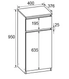 Cabinet Bright 400x376x950 mm order