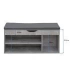 Shoe cabinet Comfi concrete order