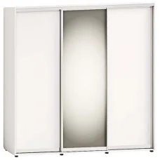 Sliding wardrobe 1.8m "From 4 parts" three-door with mirror