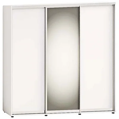 Sliding wardrobe 1.8m "From 4 parts" three-door with mirror