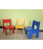 Children's chair with backrest, red order