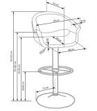 CHAIR H 46, BLACK AND WHITE order