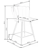 СТУЛ H 106, ТЕМНО-ЗЕЛЕНЫЙ заказать