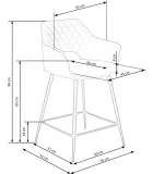 СТУЛ H 107, ТЕМНО-ЗЕЛЕНЫЙ заказать