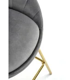 CHAIR H 112, GREY / GOLD order