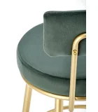 CHAIR H 115, DARK GREEN / GOLD order