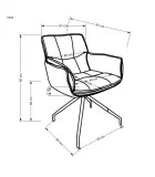 СТІЛЕЦЬ K 523, КОРИЧНЕВИЙ / ТЕМНО-КОРИЧНЕВИЙ замовити