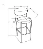 СТУЛ H 108, ТЕМНО-ЗЕЛЕНЫЙ заказать