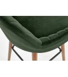 CHAIR H 93, WALNUT / DARK GREEN order