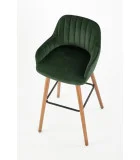 CHAIR H 93, WALNUT / DARK GREEN order