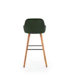 CHAIR H 93, WALNUT / DARK GREEN order