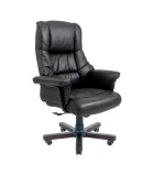 Congress armchair, upholstery Leather Lux Black combined order