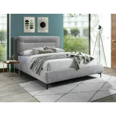 Bed NIKOZJA RAVEN 160x200 Light gray