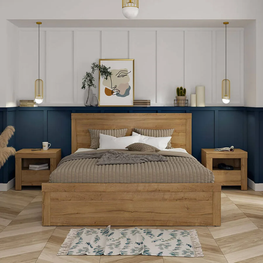 Bed HOLTEN LOZ/160, Waterford oak order