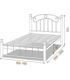 Bed Monroe single on wooden legs order