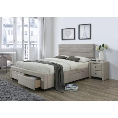 KAYLEON bed, BEIGE