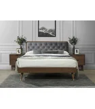 CASSIDY bed, GRAY / WALNUT order