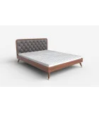 CASSIDY bed, GRAY / WALNUT order