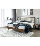 SOLOMO bed, BEIGE / WALNUT order