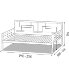 Quadro sofa single bed order